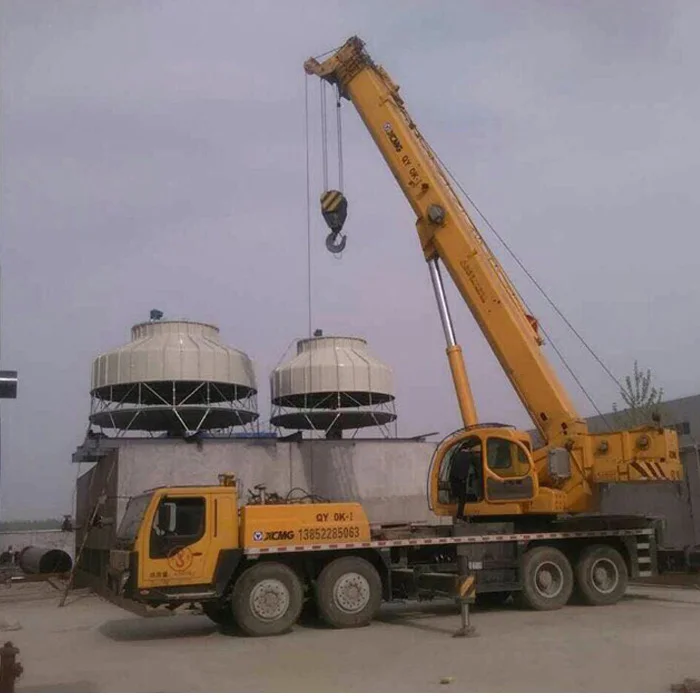 
factory supply industrial cooling tower 100Ton FRP round water cooling tower 