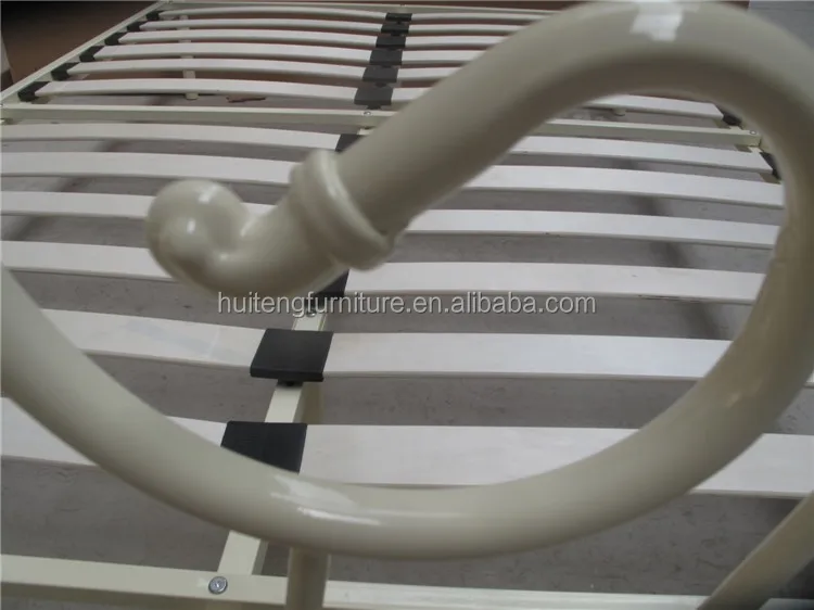 modern style design bedroom furniture set best support modern black double metal bed platform frame metal bed