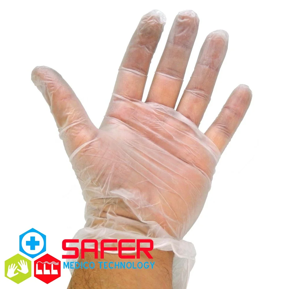 
Виниловые перчатки без порошка оптом в Китае 