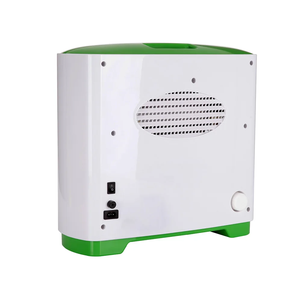 Low noise large flow portable household oxygen concentrator