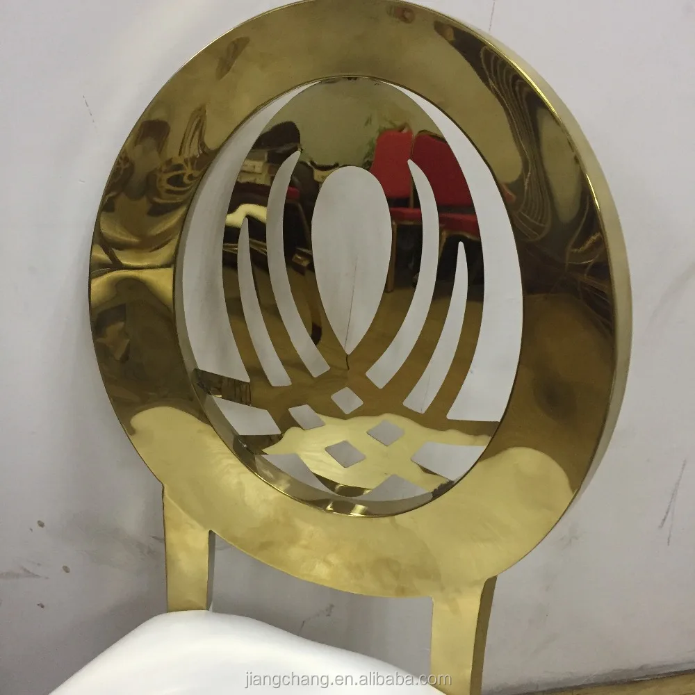
New event design Wedding hotel golden stainless steel dining Chair JC-SS01 