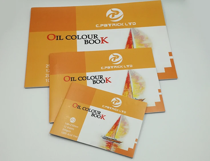 Best Selling Oil colour drawing pad with 200gsm paper