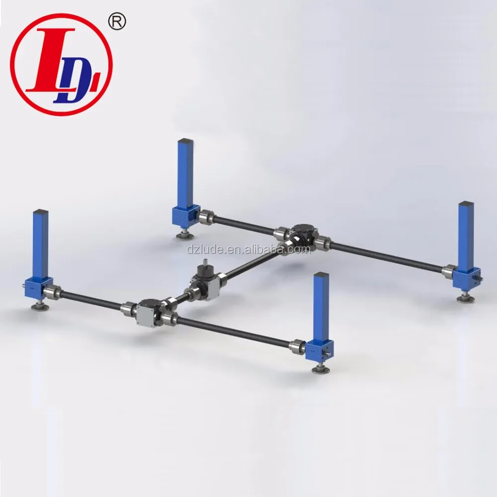 Inverted Translating screw jack lifting system of high efficiency