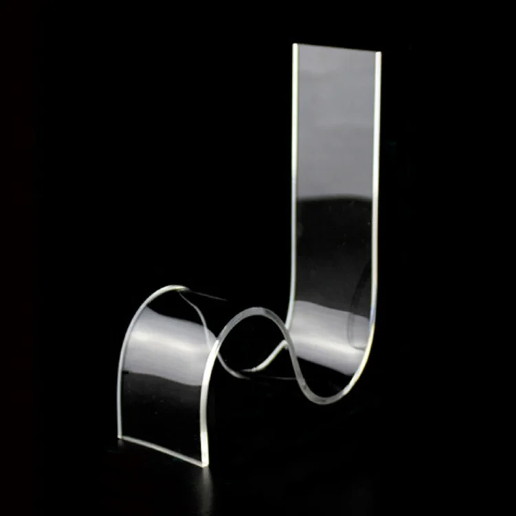 Factory supply high quality acrylic shoes display stand clear table top acrylic shoes holder acrylic display