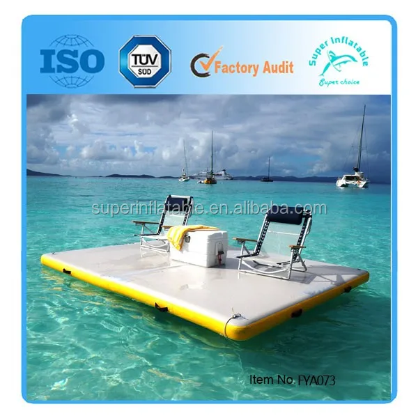 Классический дизайн, плавающий рыболовный остров, надувная плавающая лодка, док-платформа