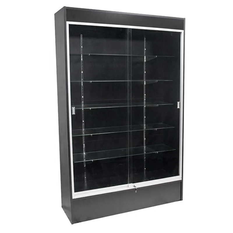 factory direct sell wooden showcase bottom with cabinet for retail stores