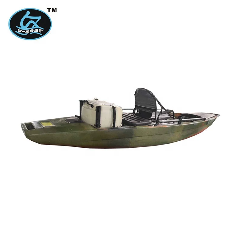 4.173m-long camouflage color pro angler fishing kayak&kajak canoe boat with pedal from U-Boat factory