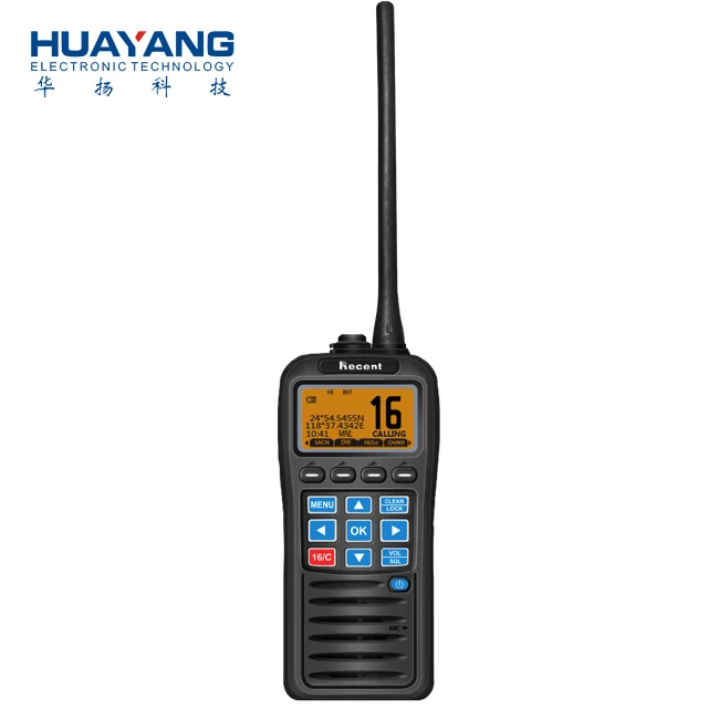 RS-38M ручной водонепроницаемый VHF морской радиоприемник со встроенным GPS, DSC, функция мобильной связи