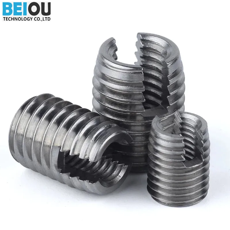 Ensat self tapping inserts threaded inserts for plastic screw holes for cast iron aluminum stainless steel