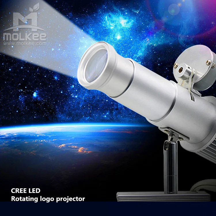 Outdoor IP65 aluminum shell 15W rotating advertising gobo projector light waterproof LED logo projector