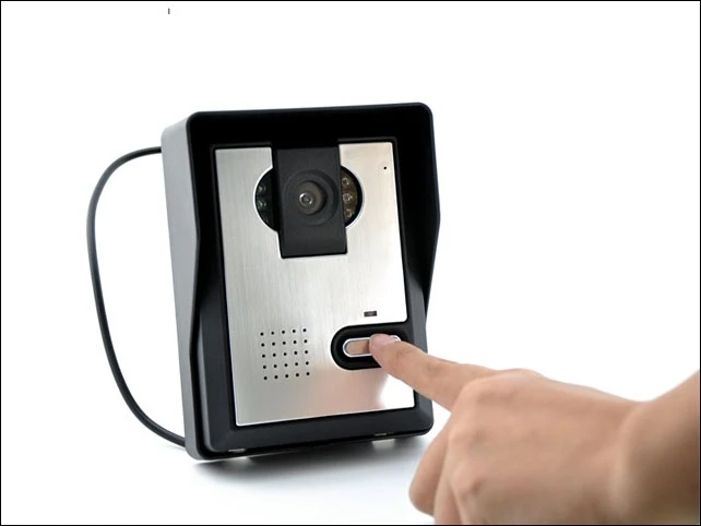 2.4GHz 7 Inch LCD Monitor Wireless Video Door Phone System With 1 Waterproof Door Bell Camera 1 Monitor Used For Home Security