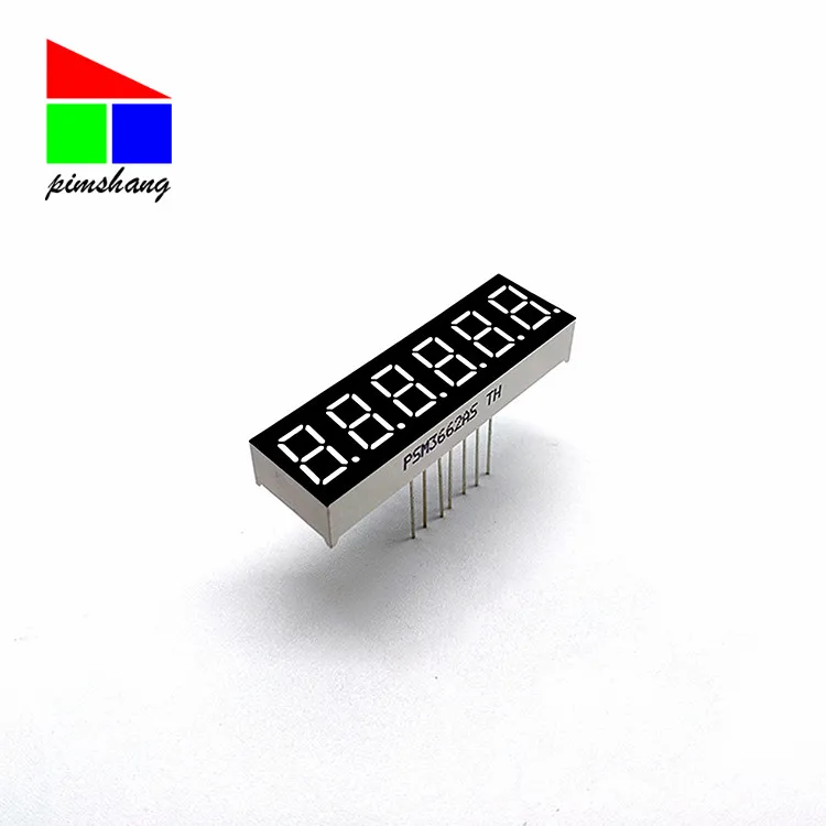 High quality 6 digit 7 segment 0.36 inch digital tube for advertising display or instrument display