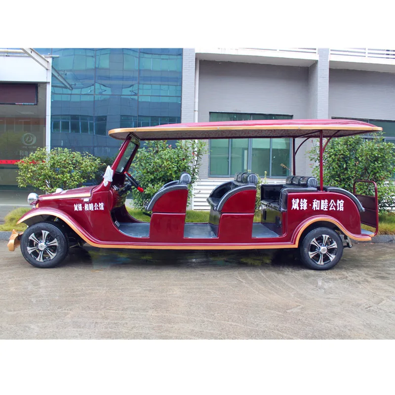 Китайский дешевый Электрический старинный мини-автомобиль на 8 или 12 мест с CE для осмотра достопримечательностей