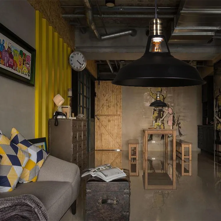 Simple Antique Bronze Vintage Retro Hanging industrial pendant light