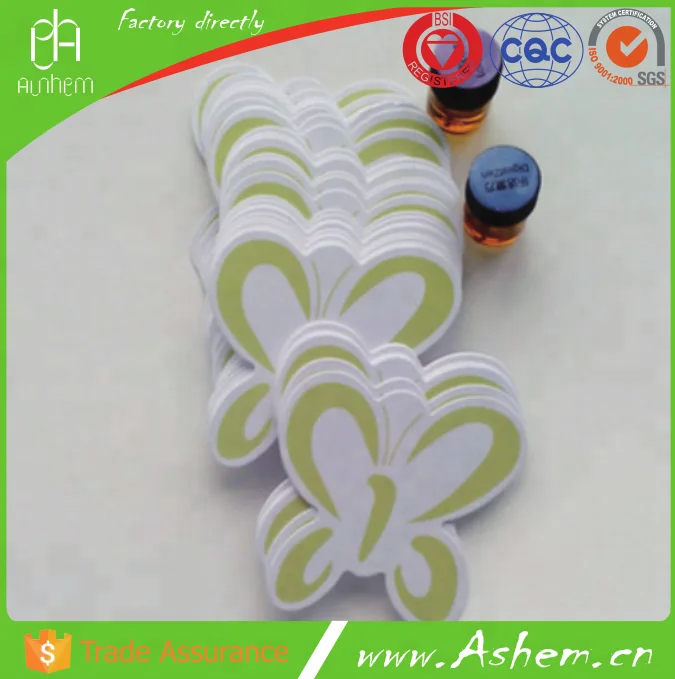 
high quality guangzhou printing service cheap perfume absorbed test paper with LOGO printing, DL562 