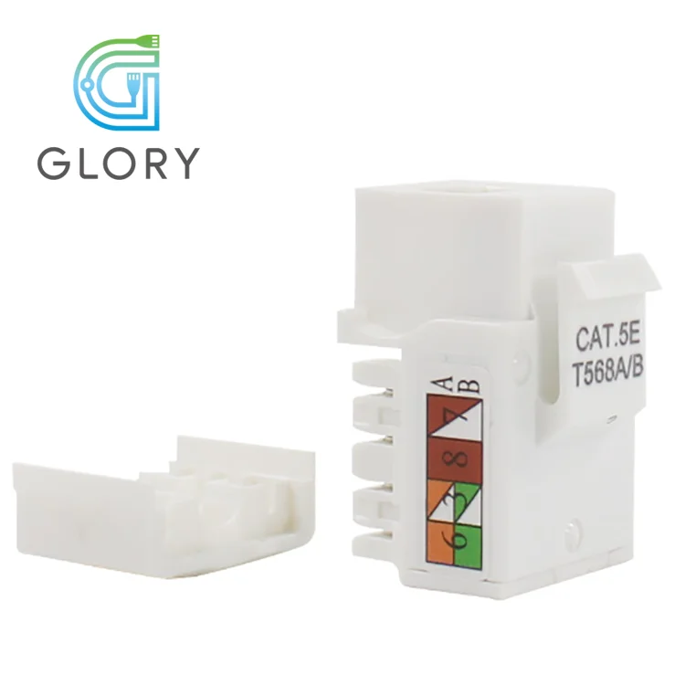 Hot Sale Communication Modular Jack For Internet Connecting  RJ45 Cat5e Keystone Jack