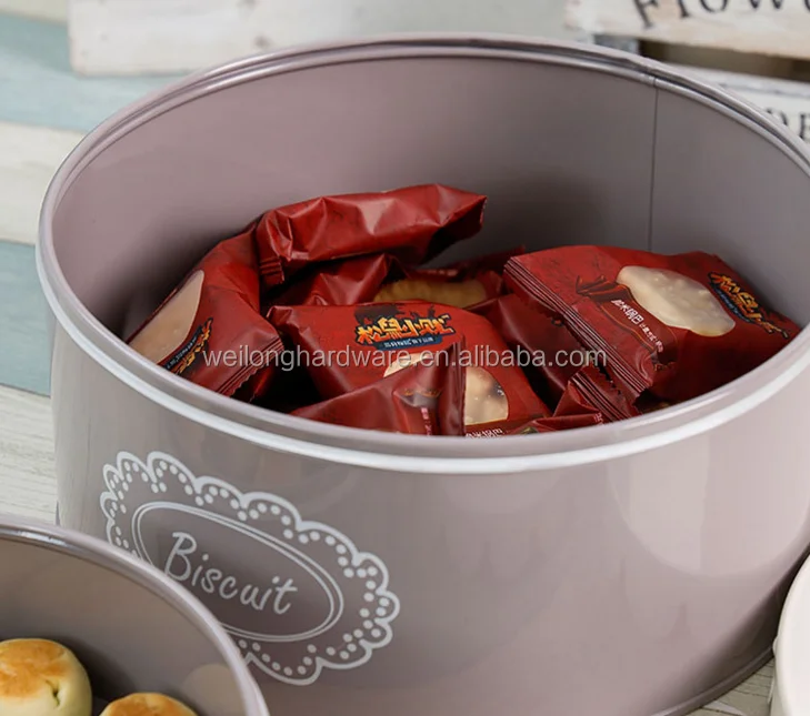 Storage Bottles&Jars Type and Iron Metal Tea Coffee Sugar Bread Cake Canister Keeps Fresh