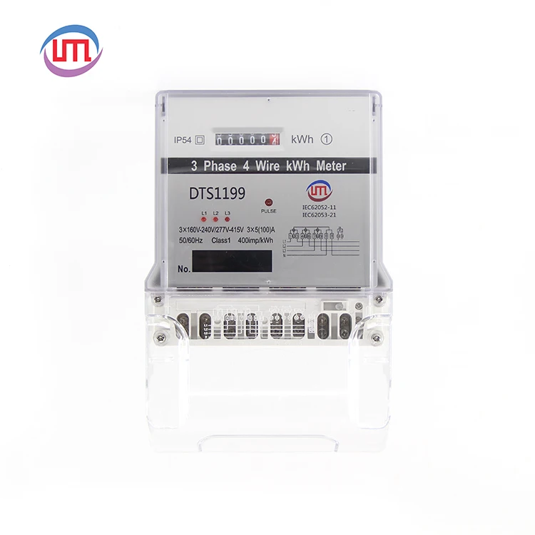 China three phase active  electronic energy meter with RS485