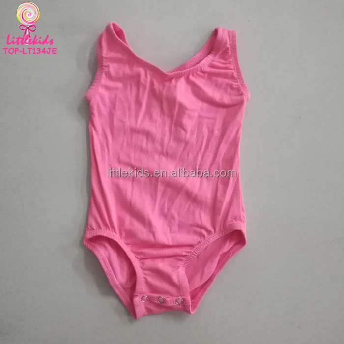 Cotton Spandex Black And White Stripes Children Dance Wear Sleeveless Leotards Classic Tank Gymnastics Leotard