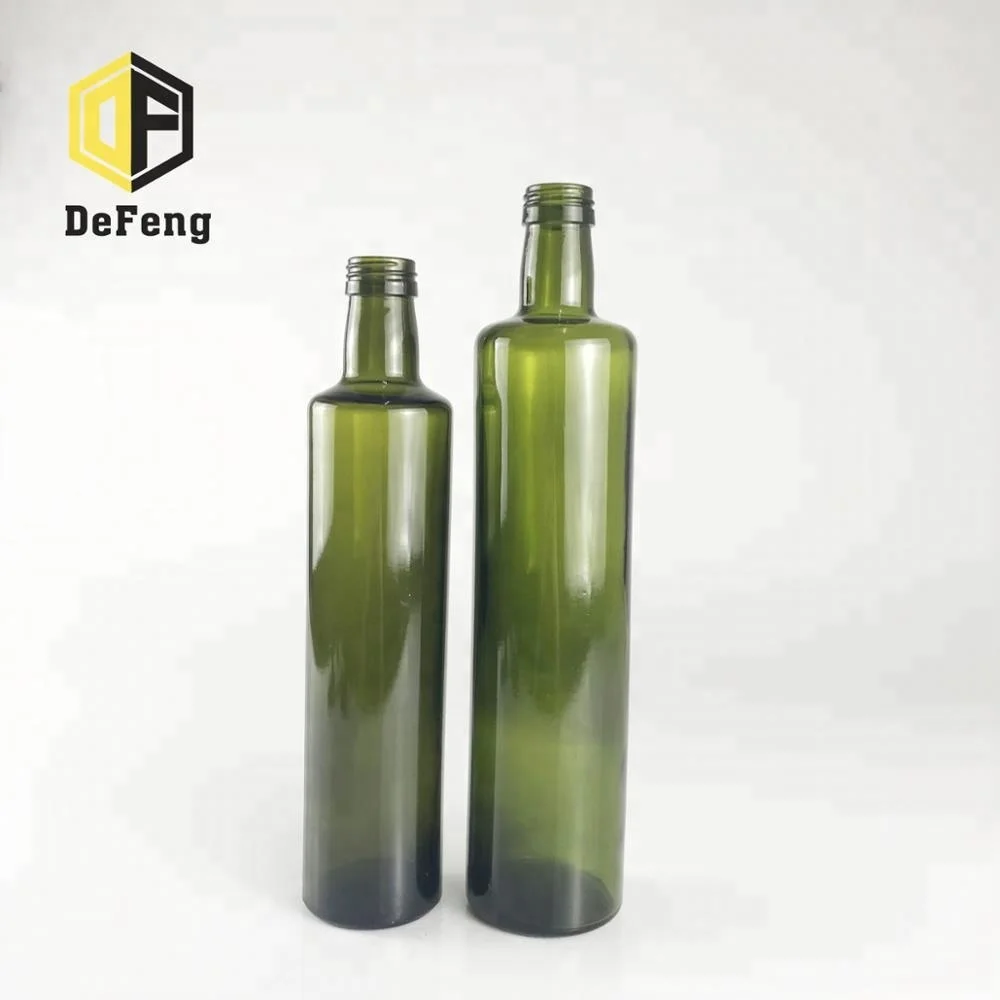 100ml 250ml 500ml 750ml Dark green olive oil glass bottle empty olive oil glass bottle