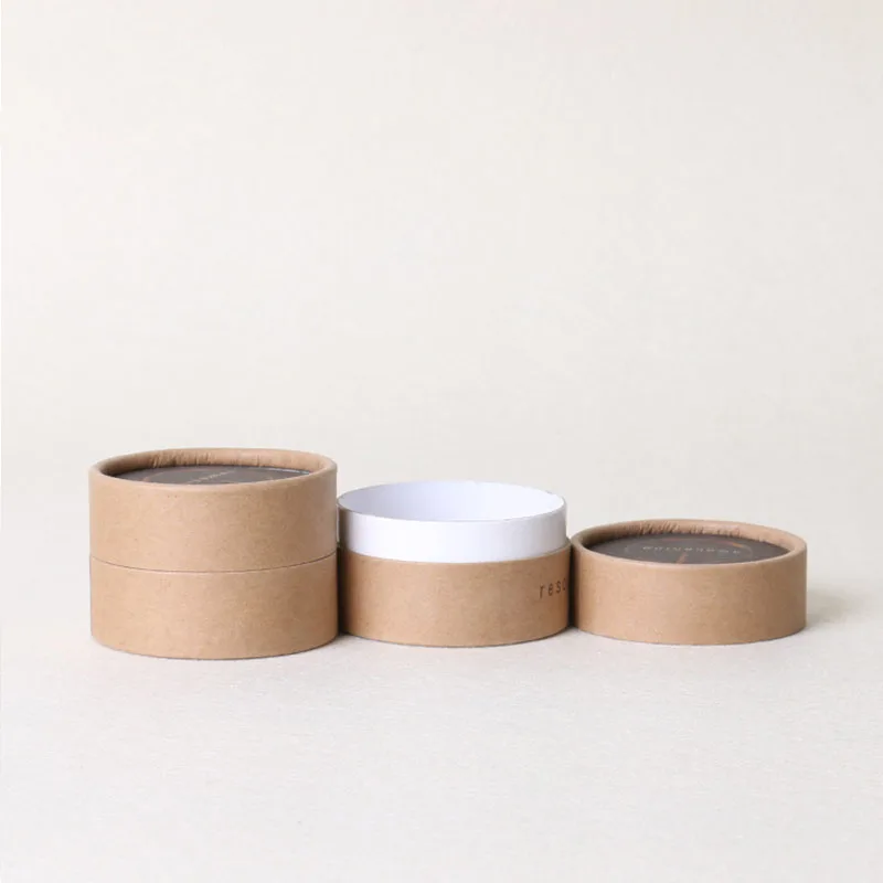 
custom cardboard cosmetic kraft paper tube packaging for powder 