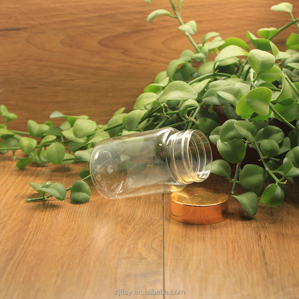 
100cc Food Grade Pill Supplement Solid Capsules PET Plastic Safety Bottles round plastic container 