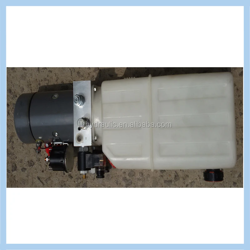 
dc 12v hydraulic power pack pump for tipper trailer 