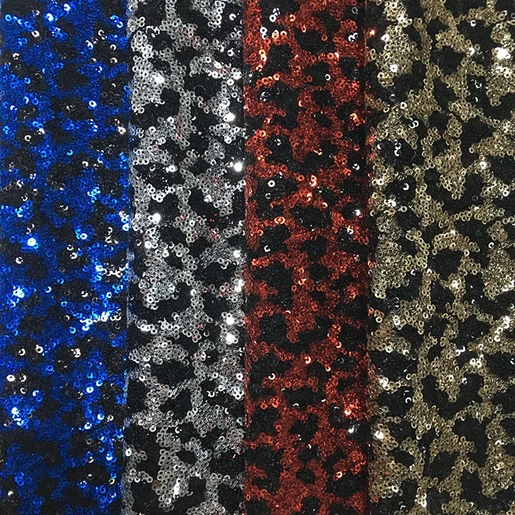 Newest Fashion Design colorful cheap wholesale gold sequin fabric