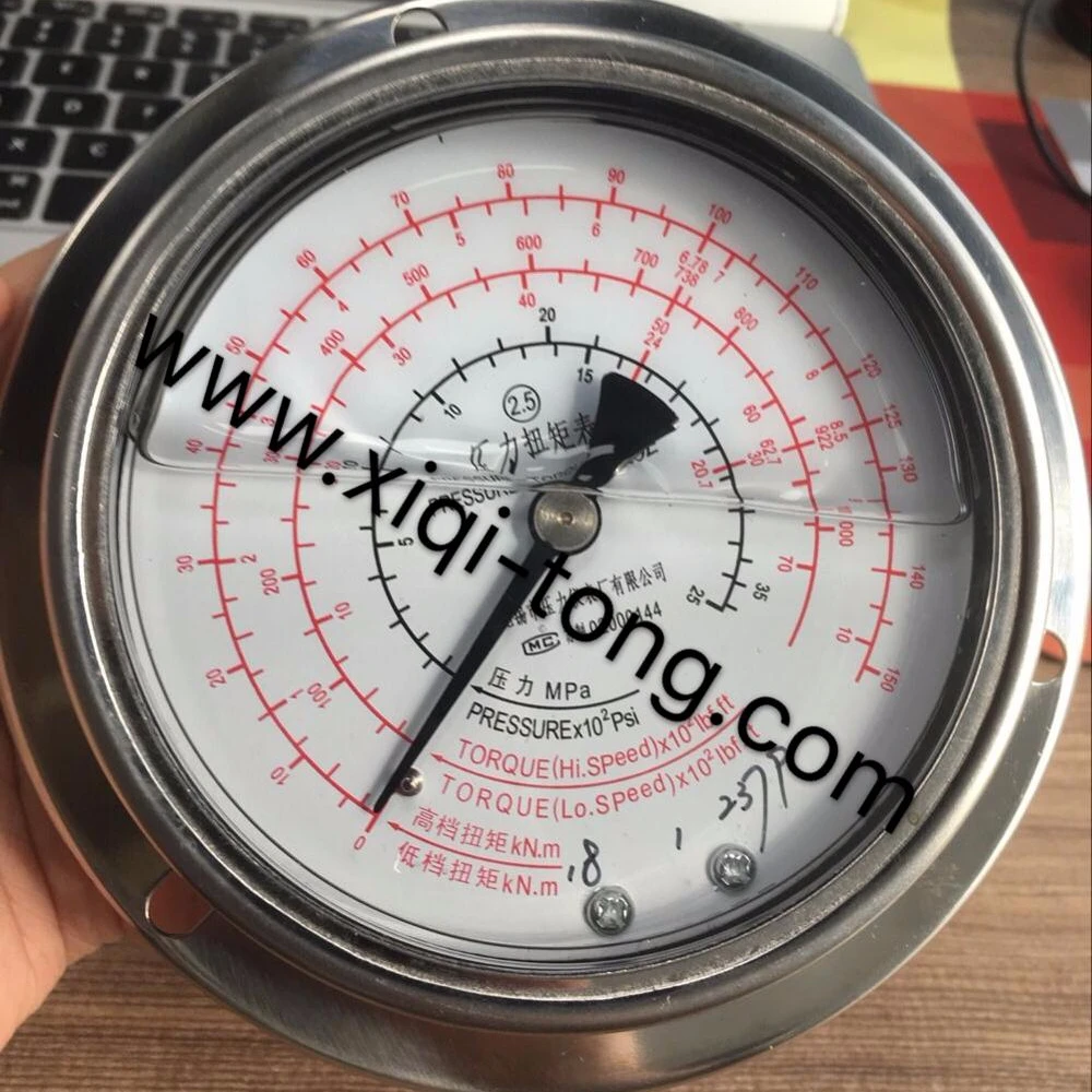 API Wellhead Hydraulic power tong torque sensor gauge used for testing