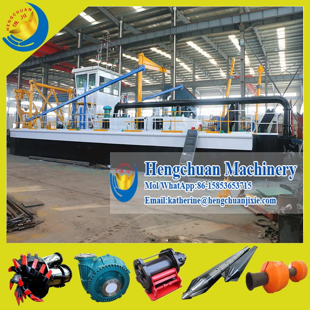 
China Low Price Cutter Suction River Sand Dredger / Sea Dredgeing Machine for Sale 