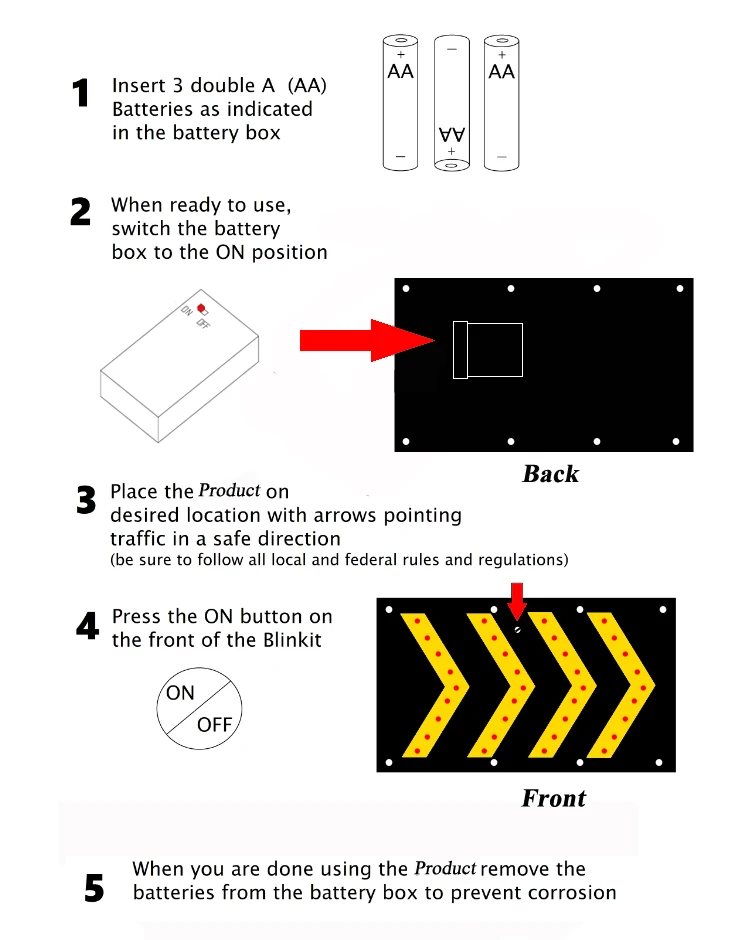 traffic car flashing arrow sign direction led chevron