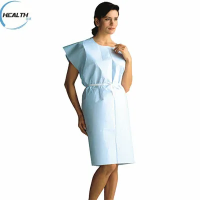Disposable patient gown for exam and operation