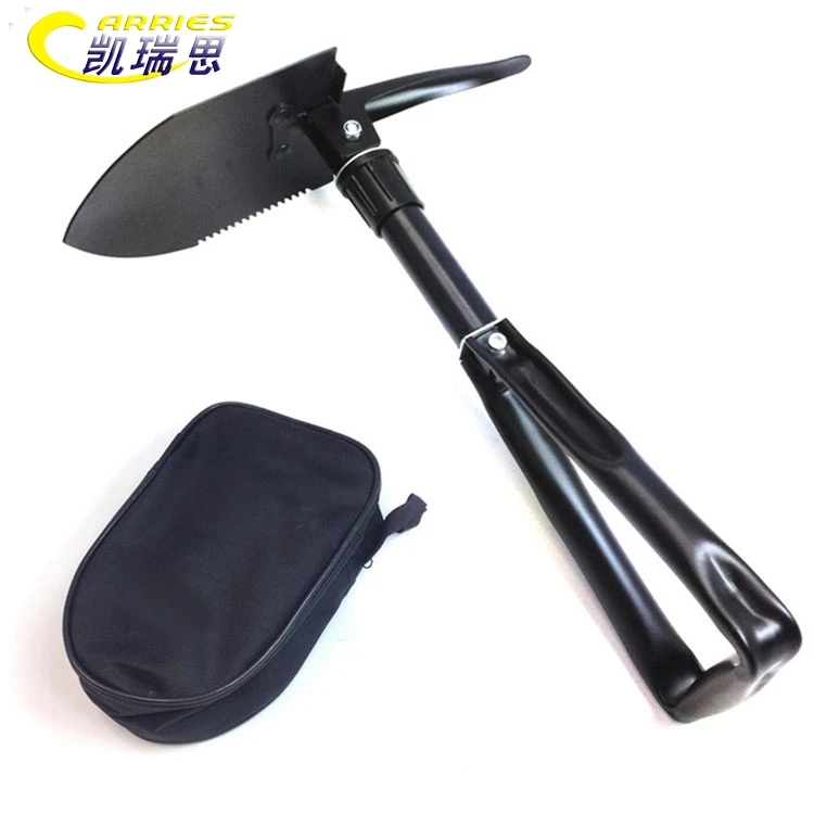 Promotional Black Multifunction Outdoor Camping Folding Shovel