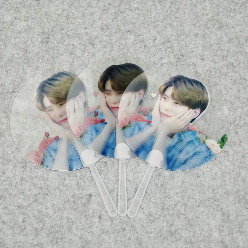 Индивидуальный 3D прозрачный пластиковый ручной вентилятор