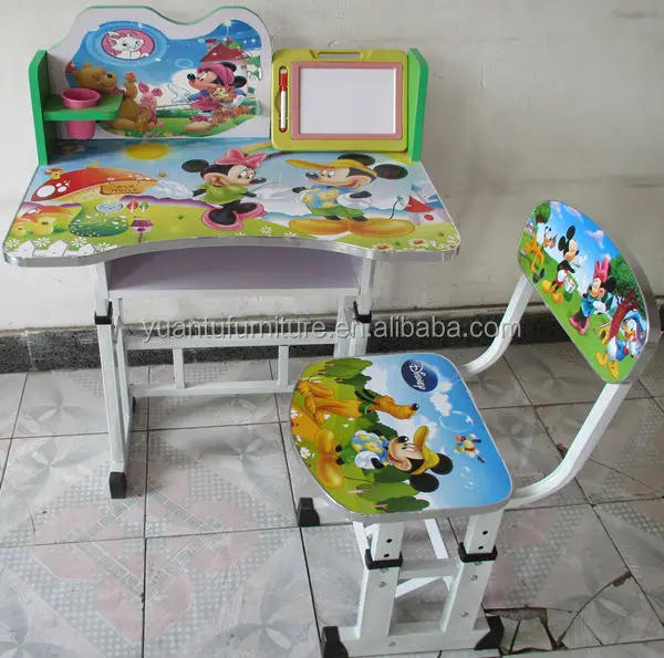 new design adjustable wooden study table for children