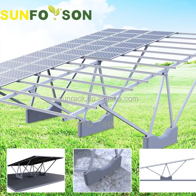 Durable Used Aluminum or Steel Carport Solar Structures System