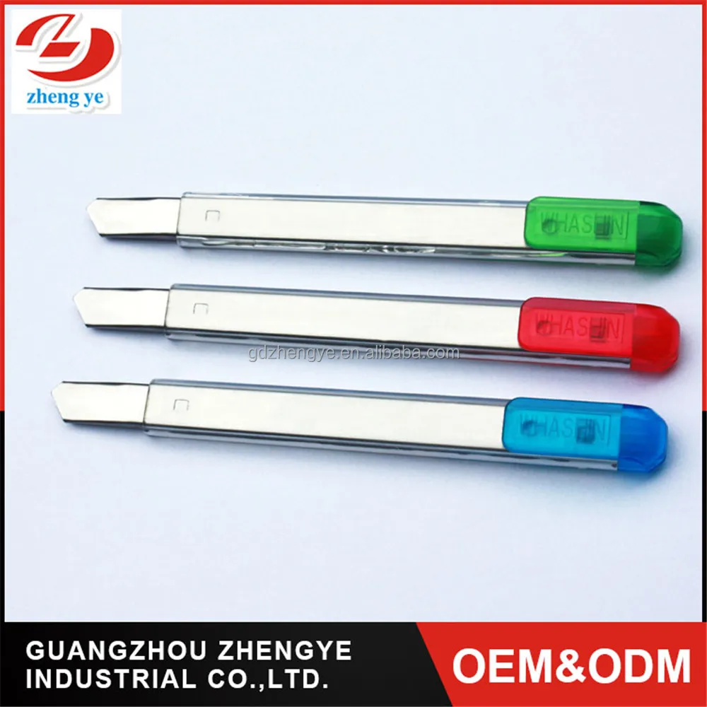 wholesale 9mm mini snap off art paper knife cutter for cutting or DIY