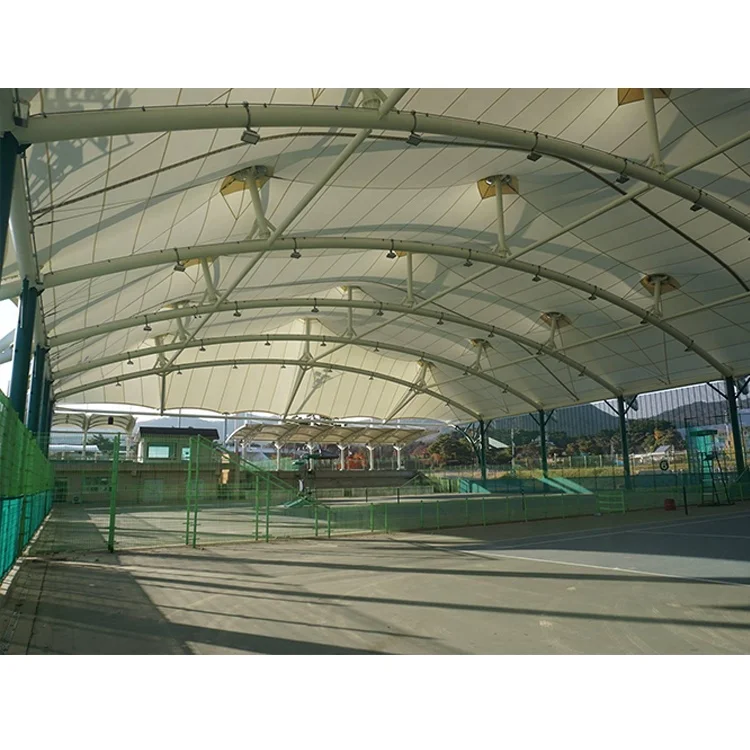 Factory Price Pvc Membrane Structure Tensile Fabric Shade Structures Canopy