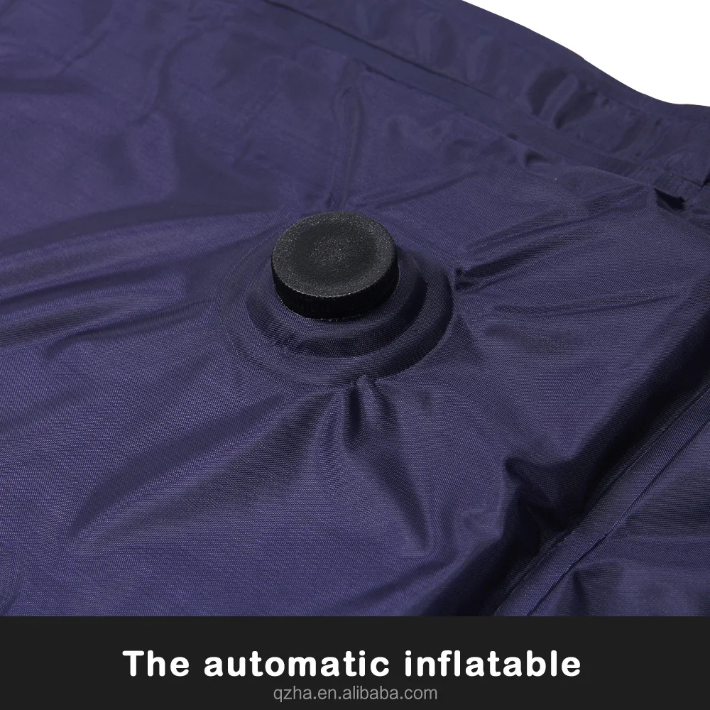 
dark blue outdoor camping automatic self inflating adult sponge/camping mat 