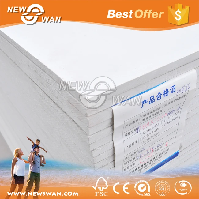 
Waterproof Cement Wall Covering / Fiber Sheet Wall / Fiber Cement Board for Exterior Wall 