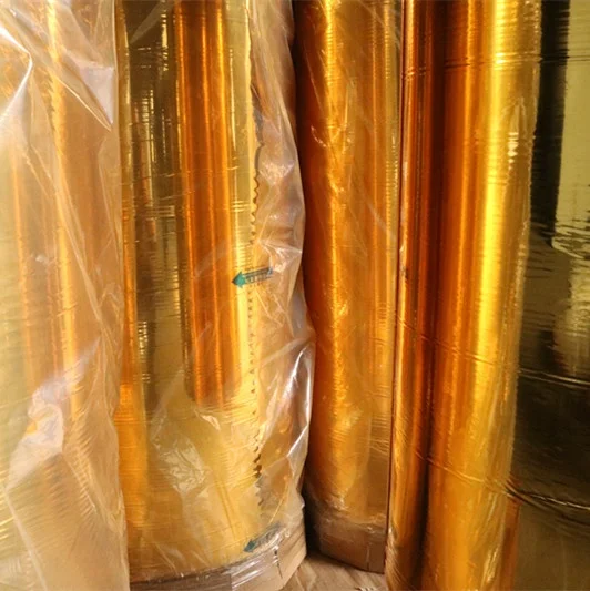 VMPET Golden Film 10 micron for food tray Manufacturer in China