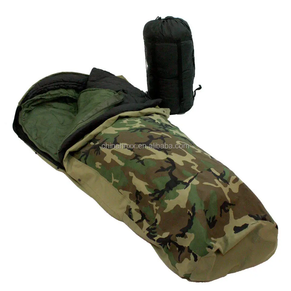 olive + black +khaki+desert camouflage Sleeping Bag