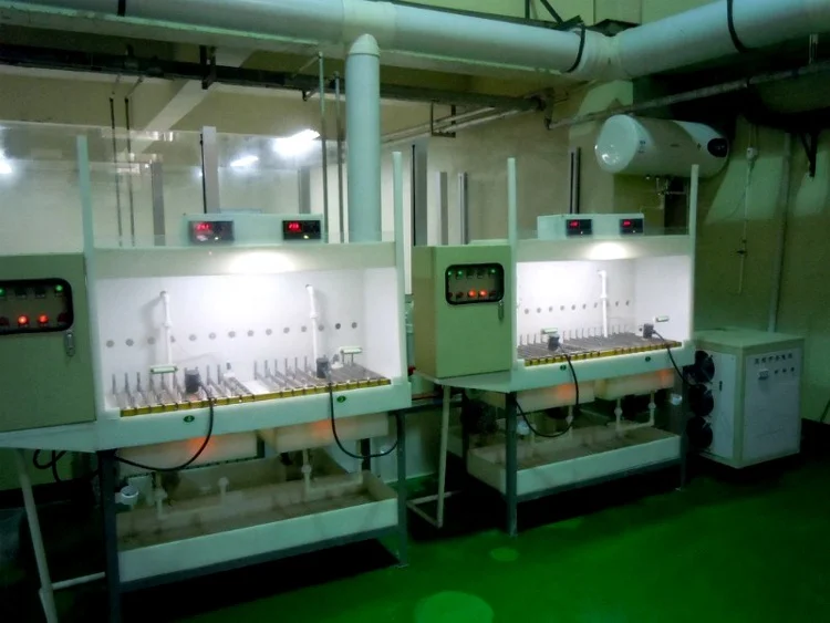 Aqua regia gold refining 99.99% electrolysing cell unit