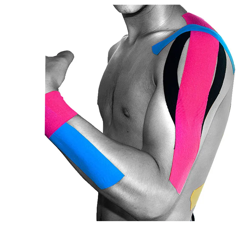 Different Materials Custom Cheap Multicolor Protective Athletic Medical Kinesiology Muscle Supportive Sports Tape
