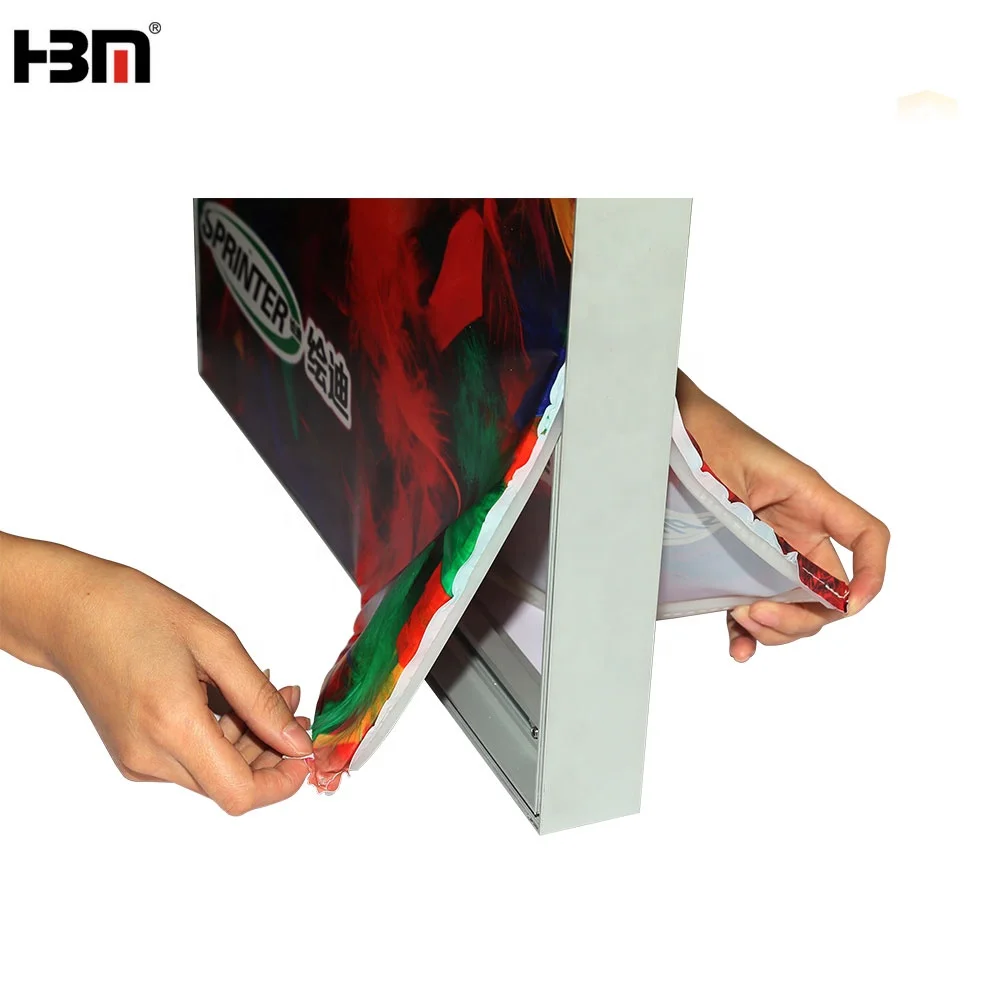  Фабричный двухсторонний 40 мм каркасный тканевый световой короб алюминиевый профиль для брендов рекламный