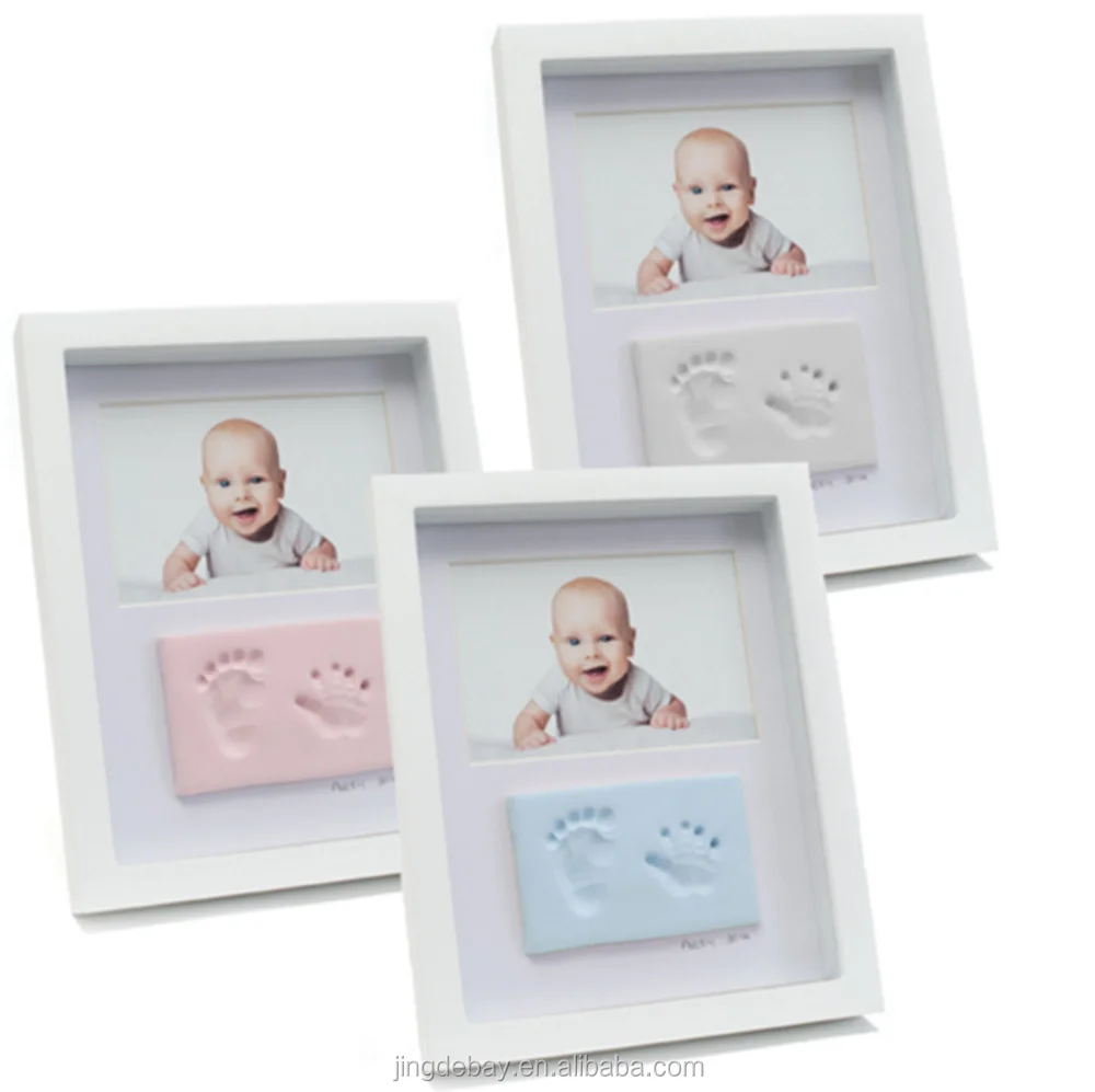 New design baby footprint handprint memorial pet frame shadow box photo