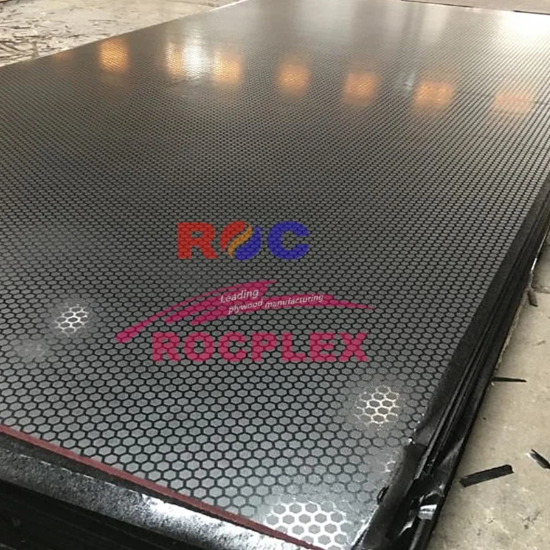 bus flooring anti-slip grey film coated plywood 12mm thickness