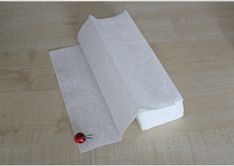 Для складывания 1 слой натуральной древсной массы белый ручной держатель для бумажных полотенец