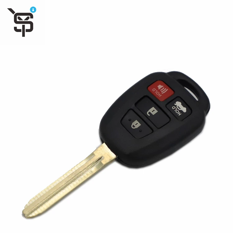 Best price black remote car key for Toyota Camry Corolla 3+1 button keys for car with 314 mhz H chip