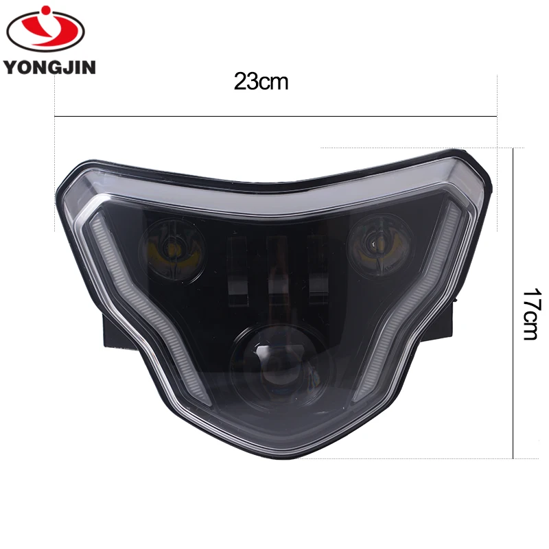 Е-знак пройти мотоциклетные светодиодные фары для BMW G310GS G310R G 310 GS R 310GS 2016 2017 2018 светильники со сплошными дьявольские глаза